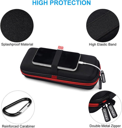 Premium Hard Travel Case for Ravpower, Anker, Dulla, ROMOSS Power Banks and Lab599 Tx500 Radio (Large Black)
