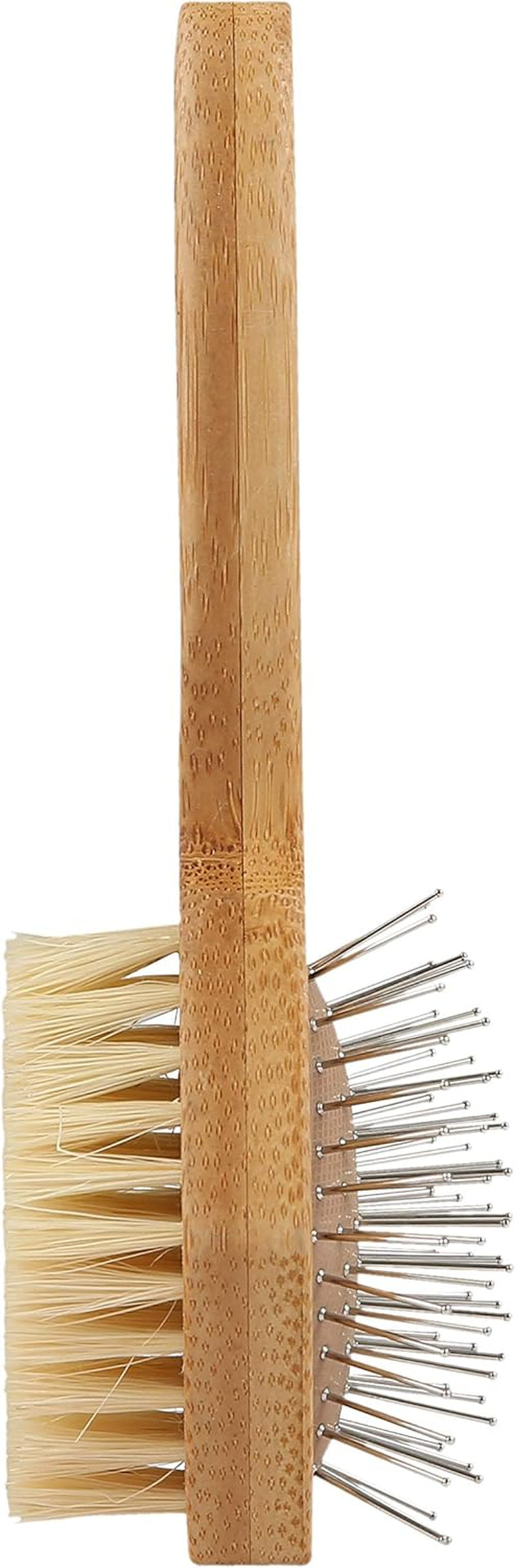 Double-Sided Pin and Bristle Brush for Effective Cat Grooming - Removes Loose Fur and Prevents Matting, Perfect for Daily Use