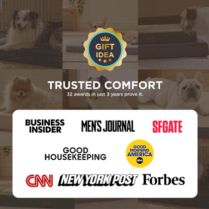 Extra Large Orthopedic Dog Bed - Comfortable Flat Pet Bed with Removable Washable Cover and Egg Crate Foam, Ideal for Pets Up to 100 lbs