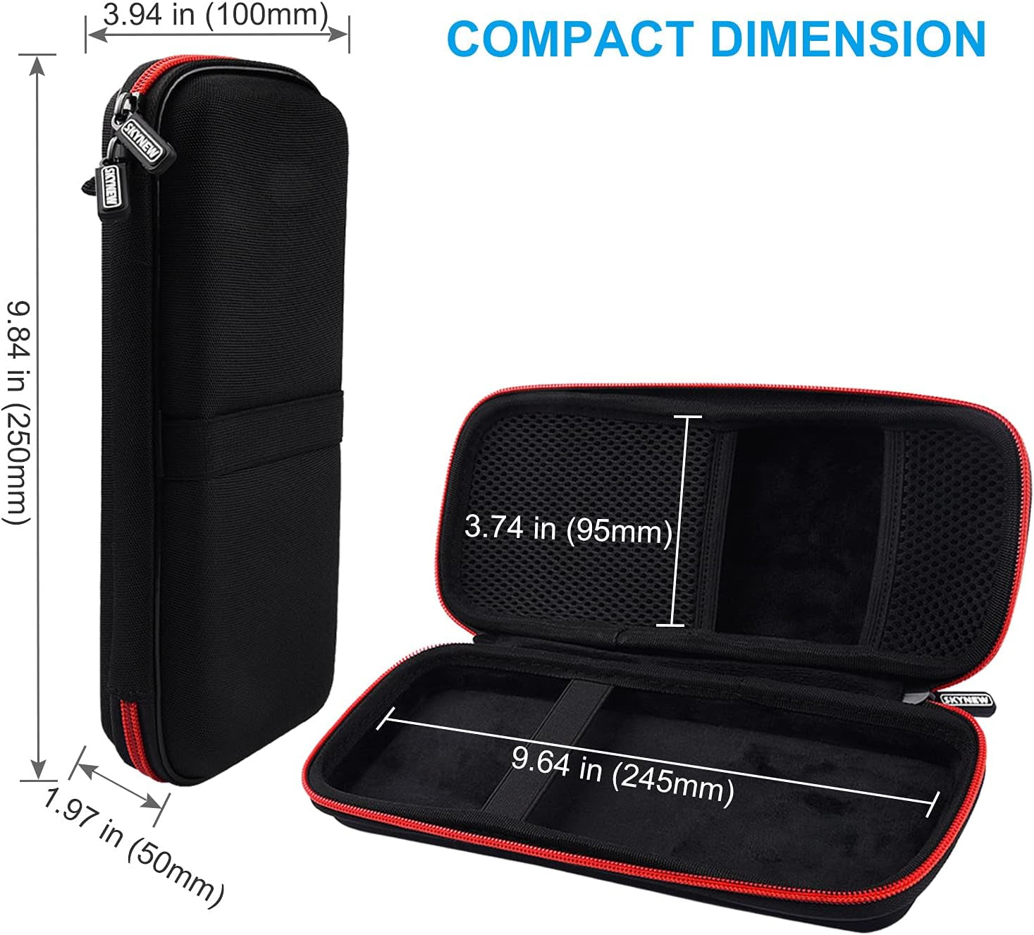 Premium Hard Travel Case for Ravpower, Anker, Dulla, ROMOSS Power Banks and Lab599 Tx500 Radio (Large Black)