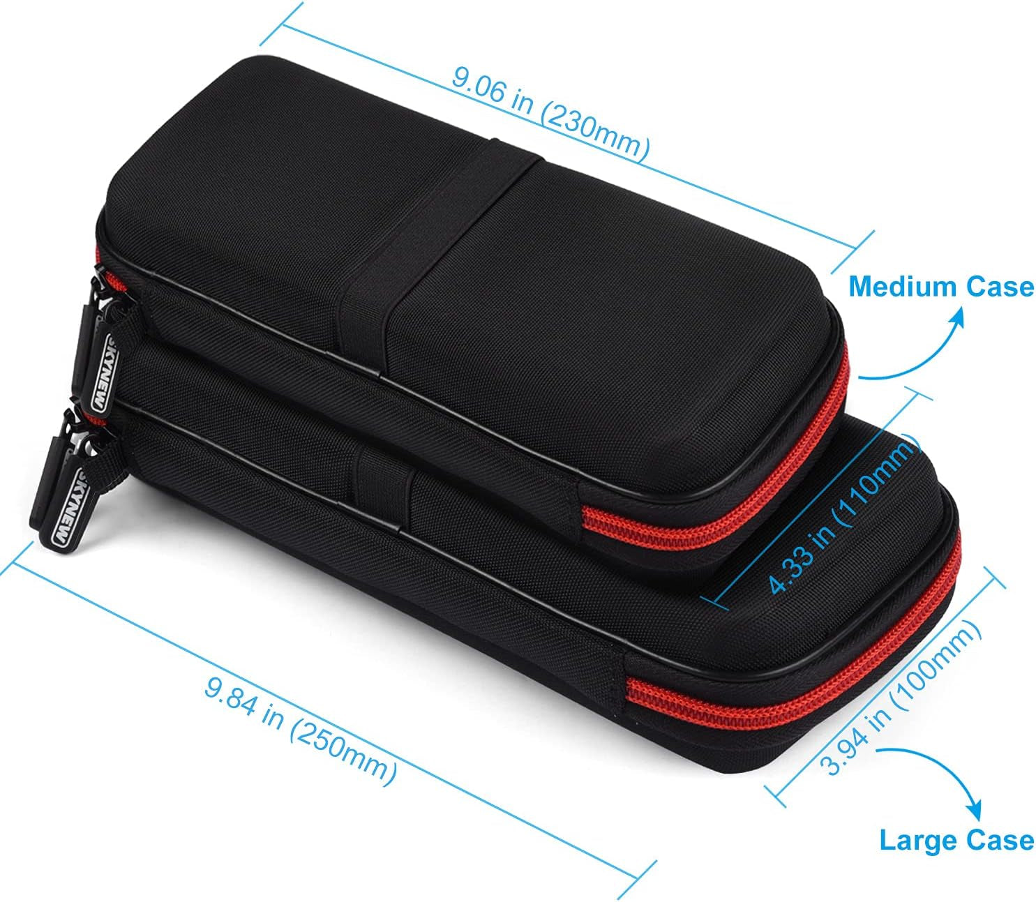 Premium Hard Travel Case for Ravpower, Anker, Dulla, ROMOSS Power Banks and Lab599 Tx500 Radio (Large Black)